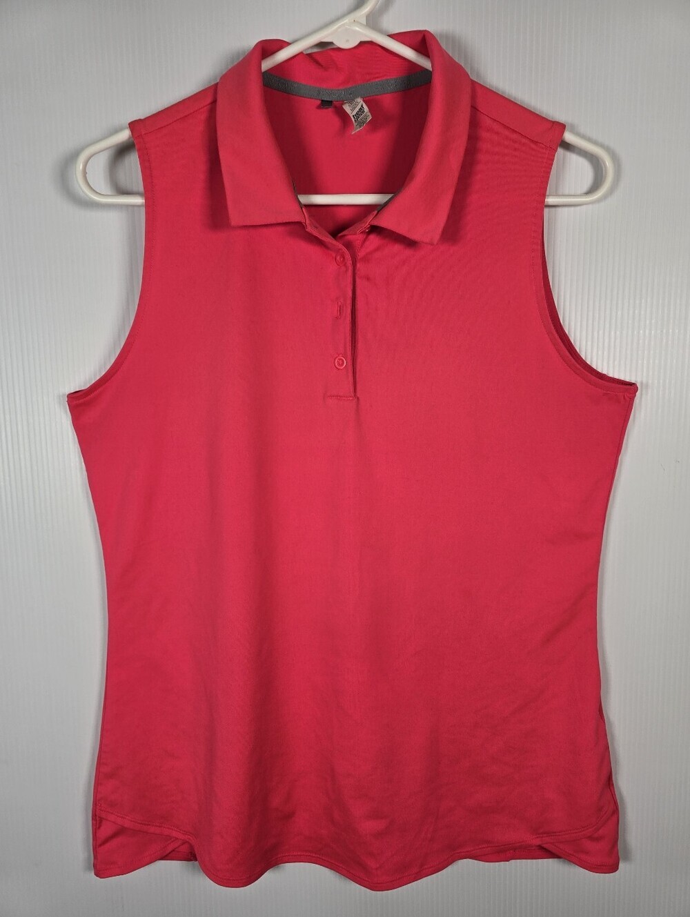 Under Armour Womens Heat Gear Sleeveless Golf Polo in Bright Pink Size L